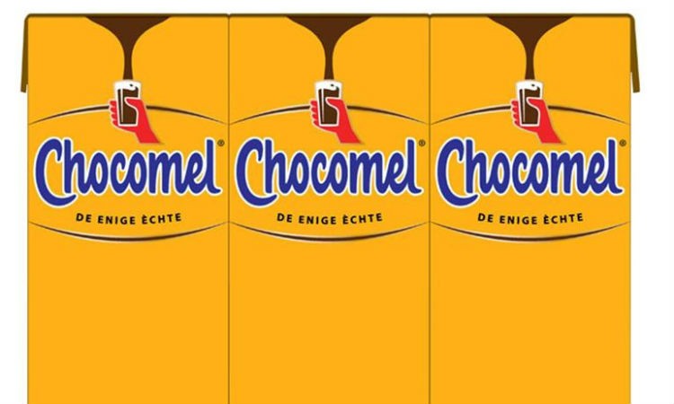 Chocomel new package design is composed of 80% raw plant material