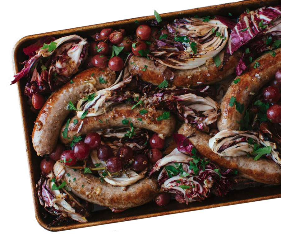 The New Food Collective tray of sweet Italian sausages