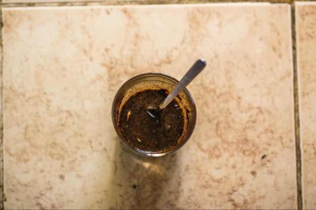 coffee egg slurry