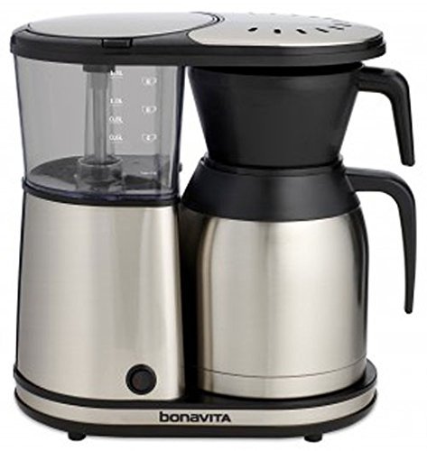 Bo<em></em>navita BV1900TS 8-Cup Carafe Coffee Brewer, Stainless Steel