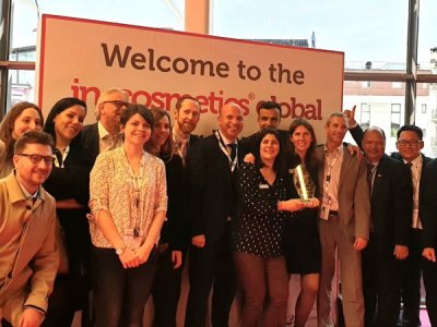 The Gattefossé team at in-cosmetics Global in Paris