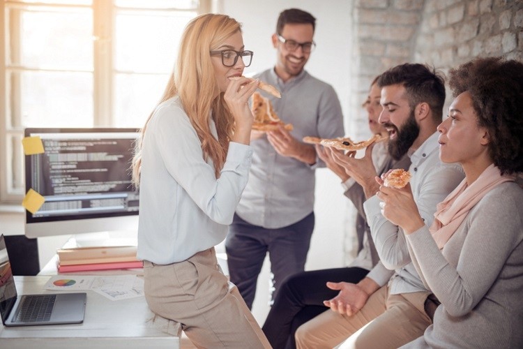 The free office pizza is piling up the calories for many Americans, says the CDC. Pic: ?GettyImages/Ivanko_Brynjakovic