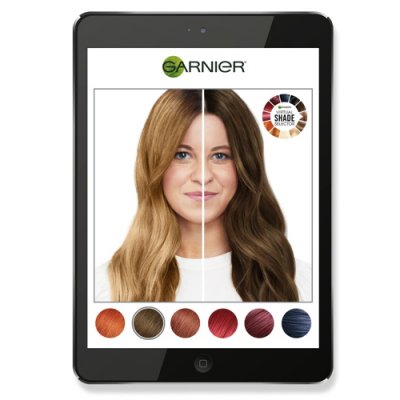 In the wake of L’Oréal Professionnel, Garnier is launching Virtual Shade Selector tool with Modiface. (Photo: ? Garnier)