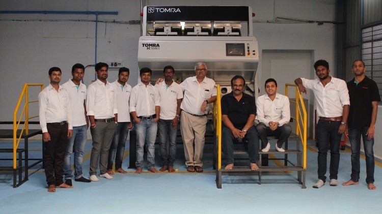 Tomra&</p>

<p>　　039;s team at the Bengaluru Customer Service Center. Pic: Tomra Foods