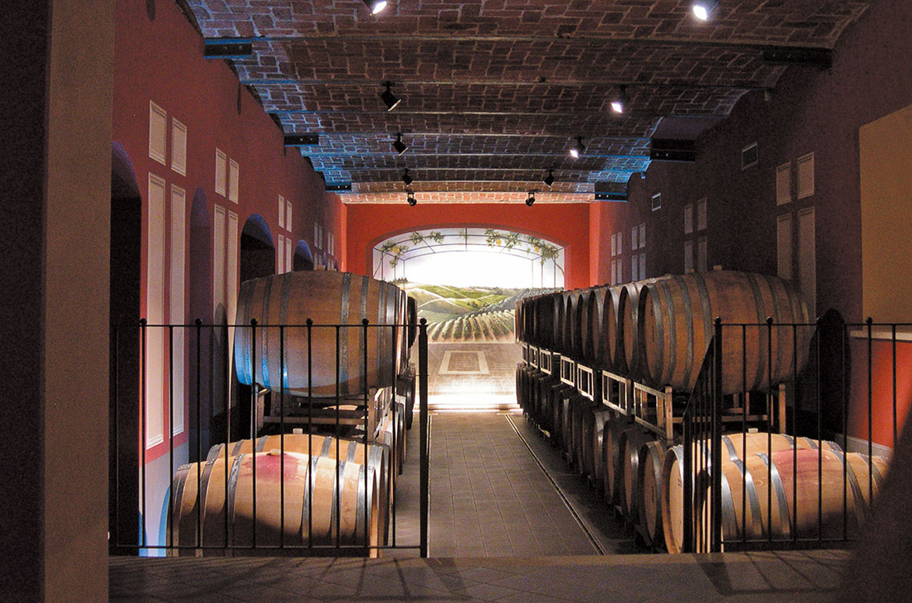 Banfi Piemo<em></em>nte barrel room