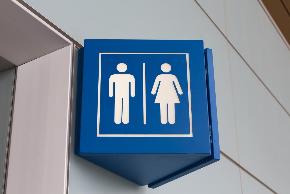 Urinary urgency toilet sign