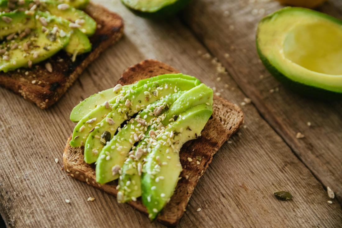 Avocados and some fortified breads co<em></em>ntain folate.