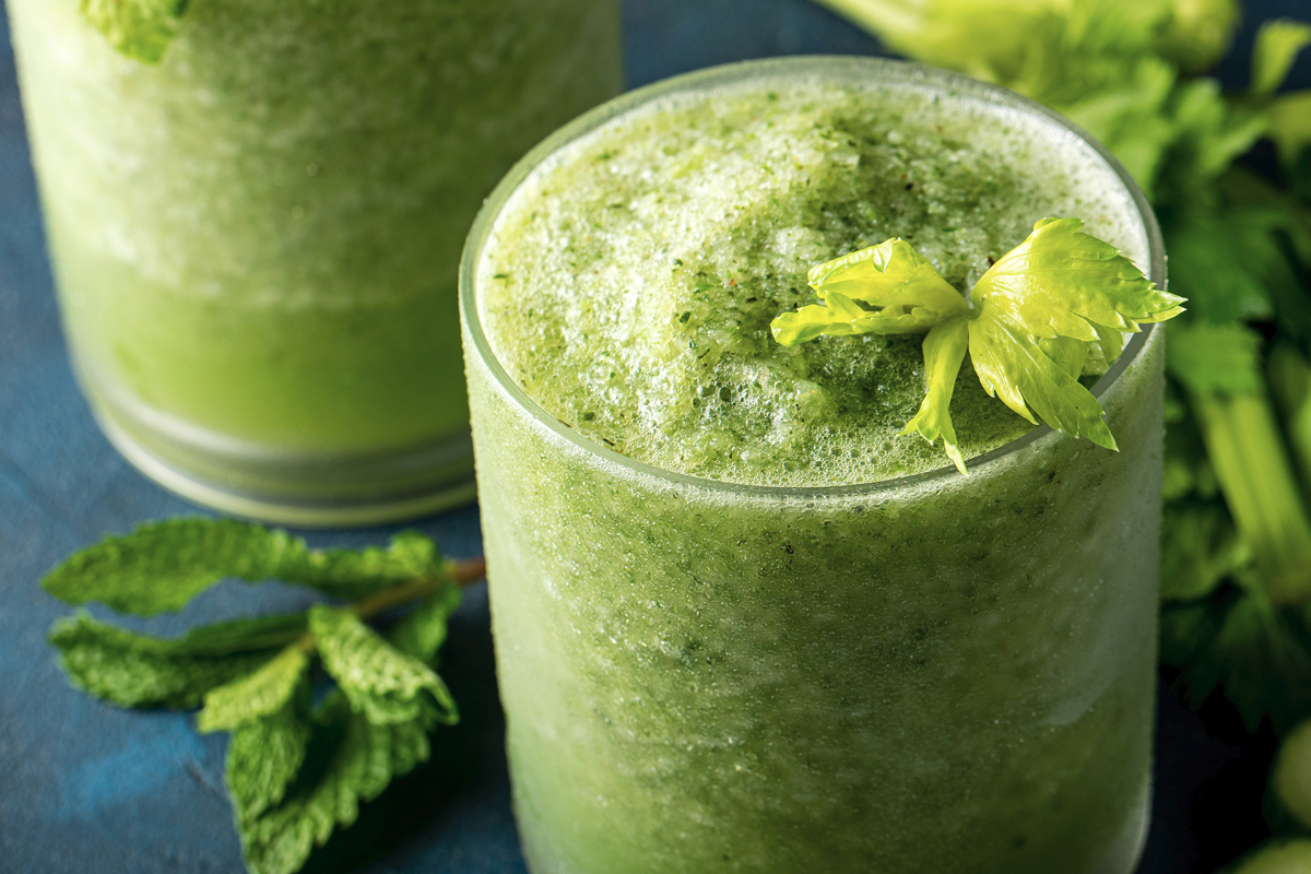 Cucumber celery slushie