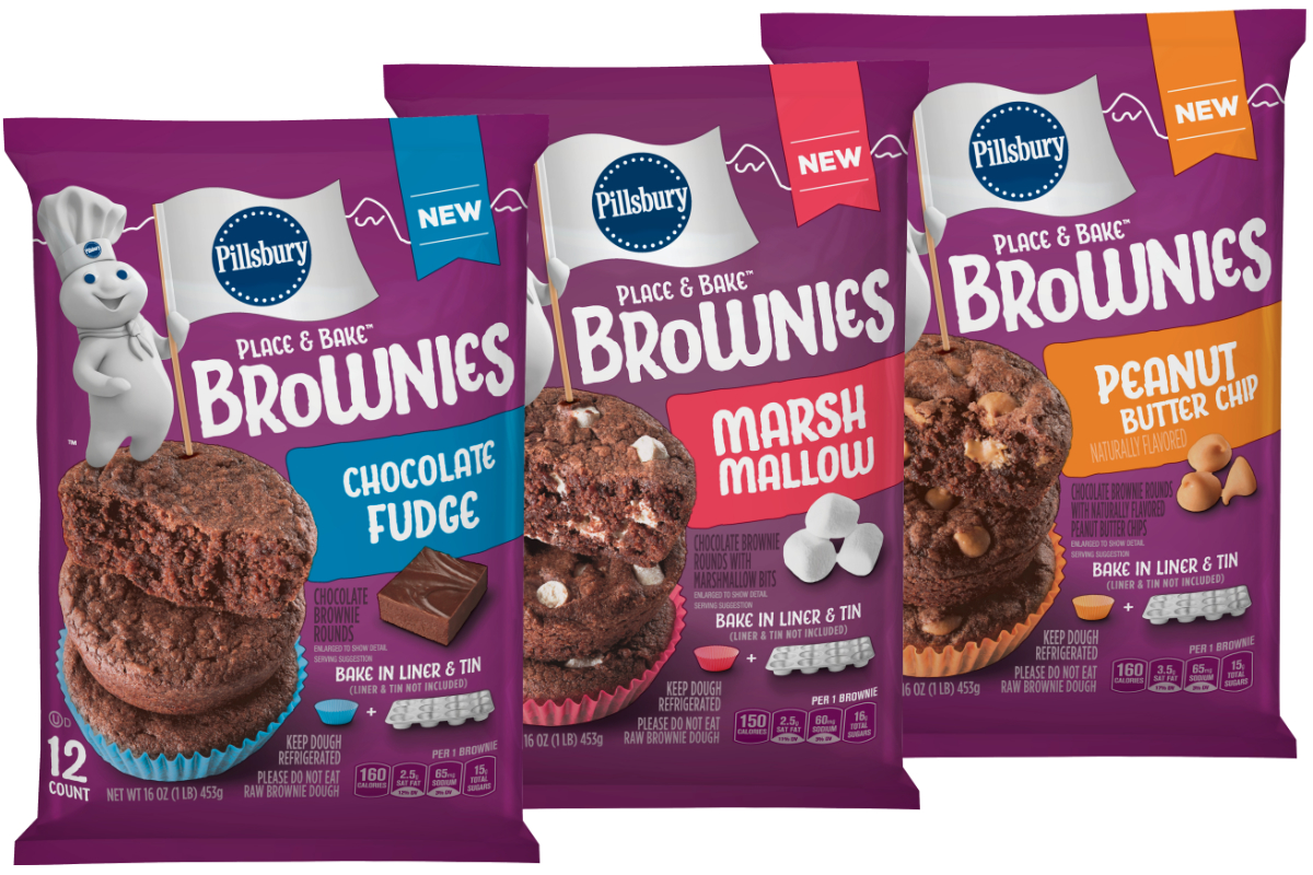 New Pillsbury Place & Bake Brownies, General Mills