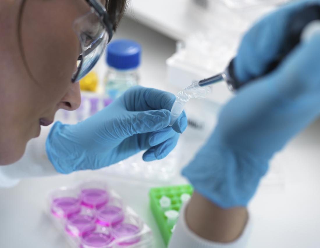 scientist developing new depression therapy in the laboratory
