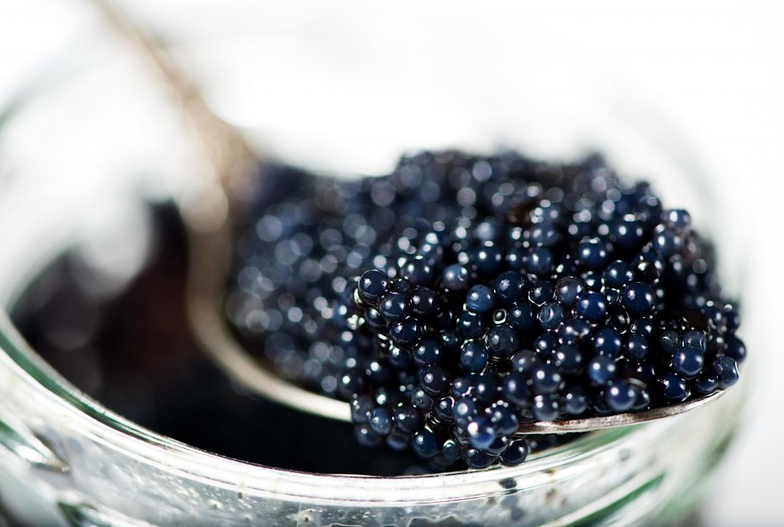 Caviar on a spoon