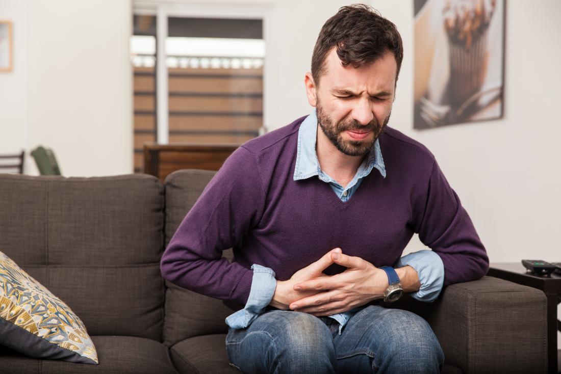 Taking too much ibuprofen can cause stomach pain.