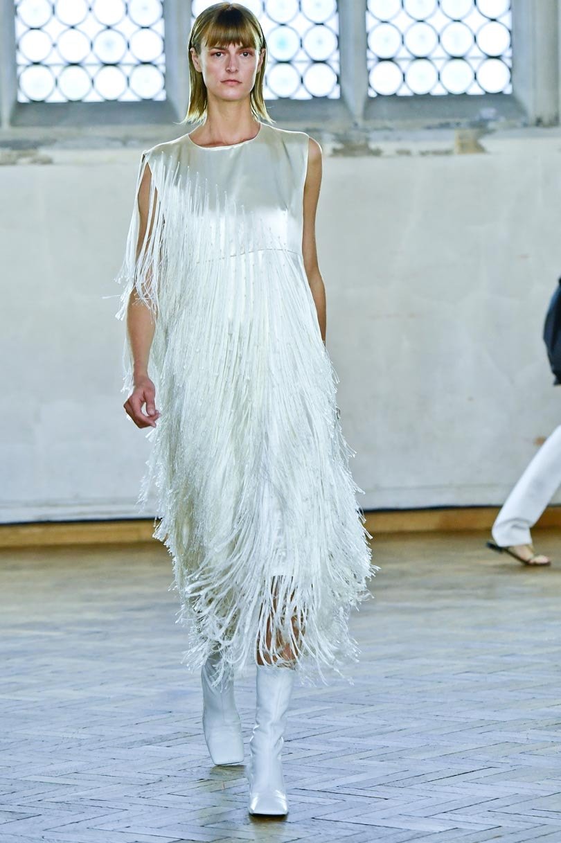 Dresses flow for Beckham, billow for Goddard: Lo<em></em>ndon fashion trends