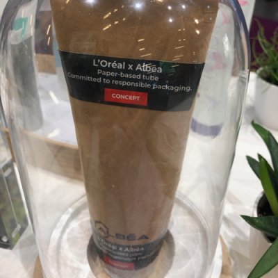 The new paper tube was presented by Albéa at the Luxe Pack Mo<em></em>naco trade show (Photo:  ? Premium Beauty Media)