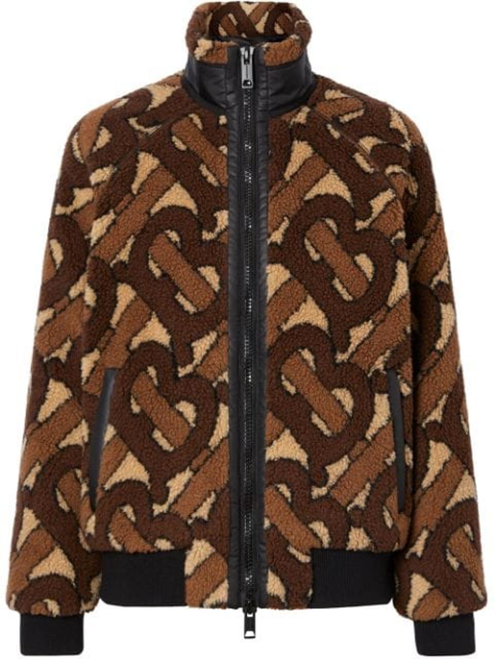 Burberry Lambeth Mo<em></em>nogram Fleece Jacket