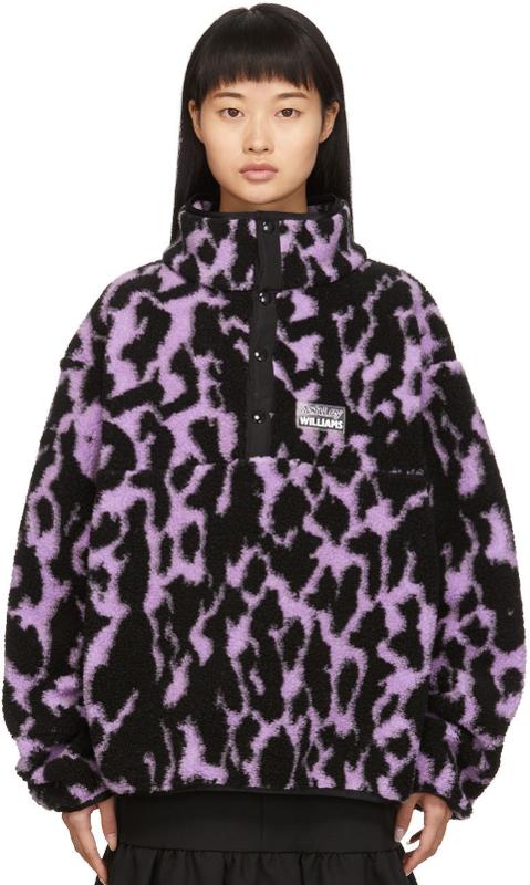 Ashley Williams Purple Fleece Juju Pullover
