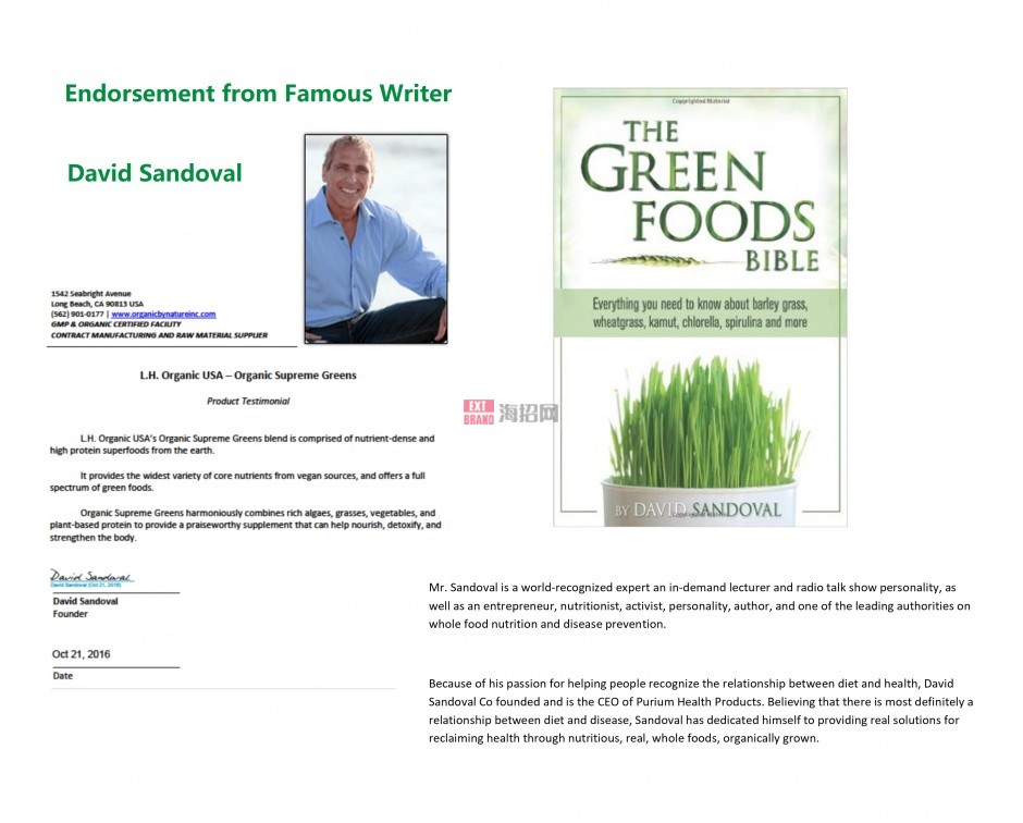 Endorsement from Dr. and Writer David Sandoval